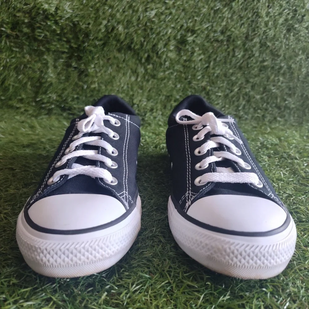 Converse Youth Chuck Taylor All Star Size 3 Slip On Black White A01696F Shoes